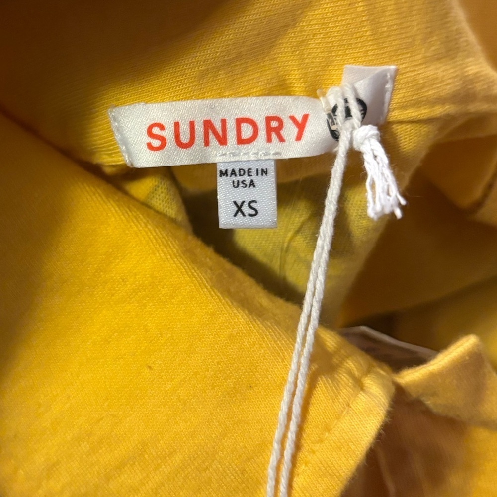 NWT Sundry Sun Striped Cropped Polo shirt sz XS - Picture 3 of 6